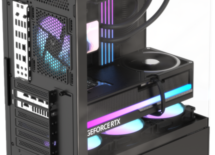 Formula V Line Crystal Z1+ AR V2 negro, vista adicional del gabinete