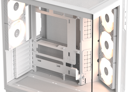 Formula V Line Case Blanco 5 Ventiladores ARGB, Crystal Z7 PA