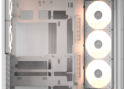 Formula V Line Case Blanco 5 Ventiladores ARGB, Crystal Z7 PA
