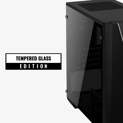 Case Gaming AeroCool Cylon Mini BG RGB | 1 Abanico | Vidrio Templado | 13 Modos ARGB | Negro