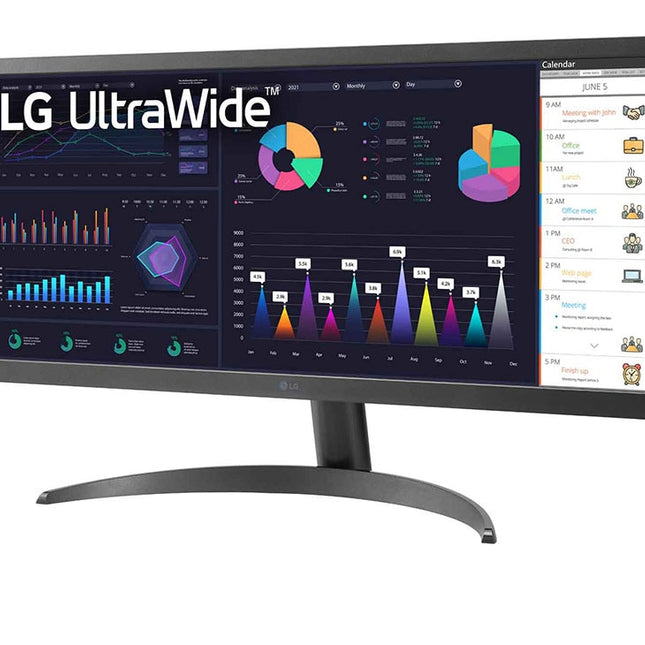 MONITOR 26" LG 26WQ500-B WFHD 2560 x 1080 75 HZ HDMI PLANO SLIM 195174035245