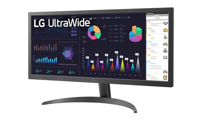 MONITOR 26" LG 26WQ500-B WFHD 2560 x 1080 75 HZ HDMI PLANO SLIM 195174035245