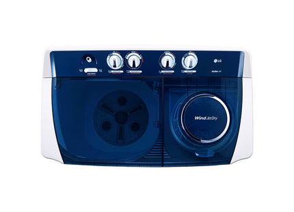 LG WP15WAR Lavadora Doble Tina 15 kg Blanca con Roller Jet y Wind Jet Dry