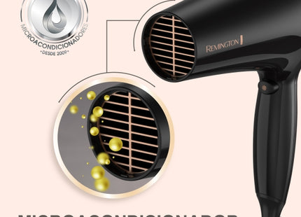 Secador de Cabello Remington Almond Radiance™ D12AA-110F de 1900 W con Difusor y Concentrador