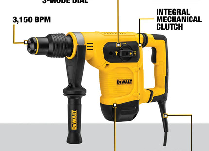 DEWALT D25481K-B3, características: selector de 3 modos, 3150 BPM, 540 RPM