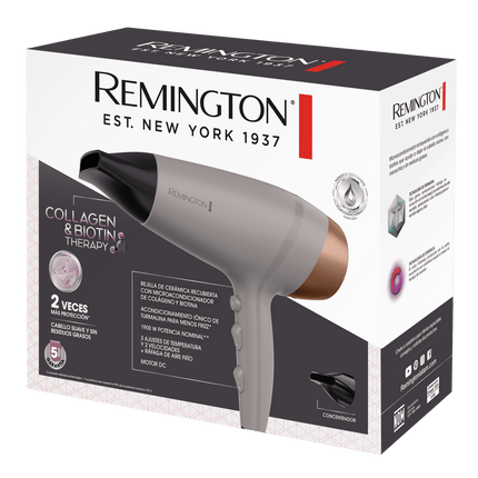 Remington secadora de colageno y terapia de biotin - D26A-110F
