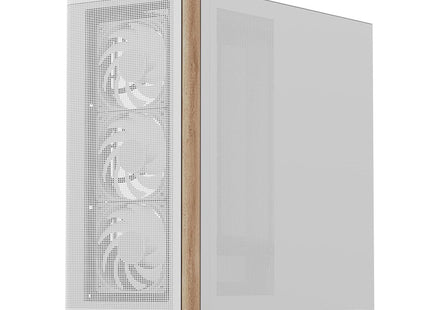 Case RGB AeroCool D301A | Torre Pequeña | Malla | 1 Abanico Trasero | 3 Abanicos Frontales | Blanco