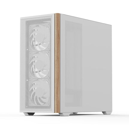 Case RGB AeroCool D301A | Torre Pequeña | Malla | 1 Abanico Trasero | 3 Abanicos Frontales | Blanco
