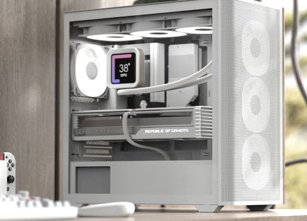 Case RGB AeroCool D301A | Torre Pequeña | Malla | 1 Abanico Trasero | 3 Abanicos Frontales | Blanco