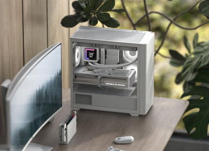 Case RGB AeroCool D301A | Torre Pequeña | Malla | 1 Abanico Trasero | 3 Abanicos Frontales | Blanco