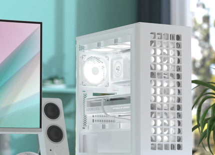 Case RGB AeroCool D502A Torre Media | Malla | 3 Ventiladores Frontales | 1 Ventilador Trasero