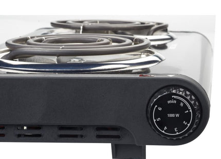 Hornilla Doble Black + Decker DB1002B | Control de Temperatura Ajustable