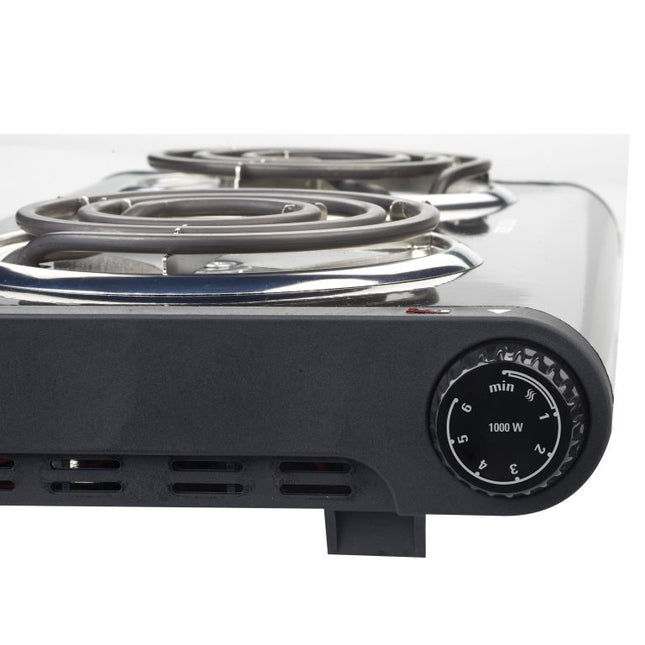 Hornilla Doble Black + Decker DB1002B | Control de Temperatura Ajustable