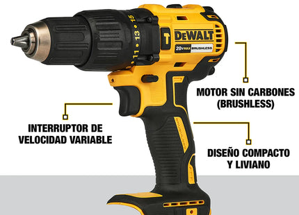 DEWALT taladro percutor DCD7781D1-B3 motor sin carbones