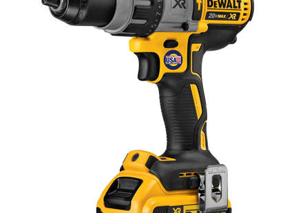 DEWALT DCD996P2 taladro percutor 20V MAX XR con batería instalada
