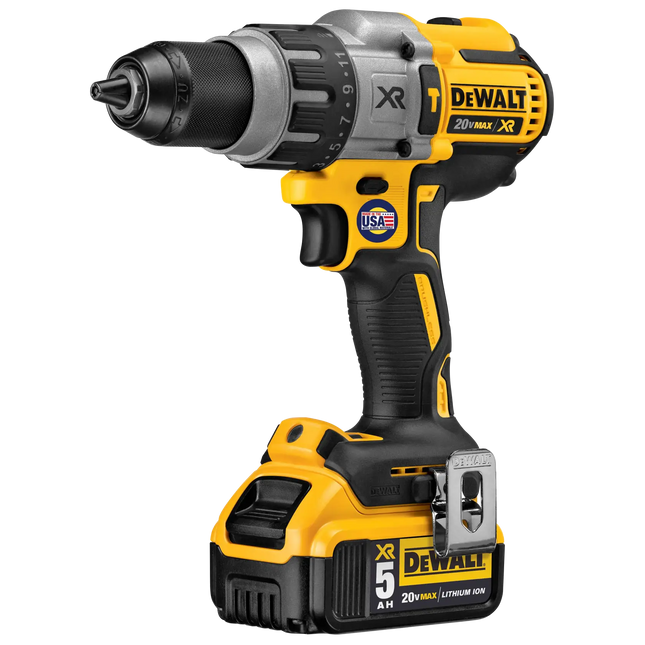 DEWALT DCD996P2T-B3 taladro percutor 20V MAX XR con batería instalada