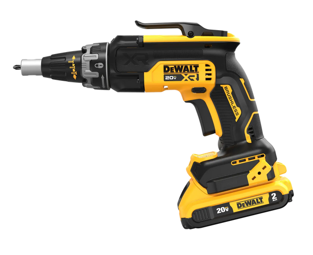 DEWALT DCF630D2 atornillador inalámbrico 20V XR con batería instalada