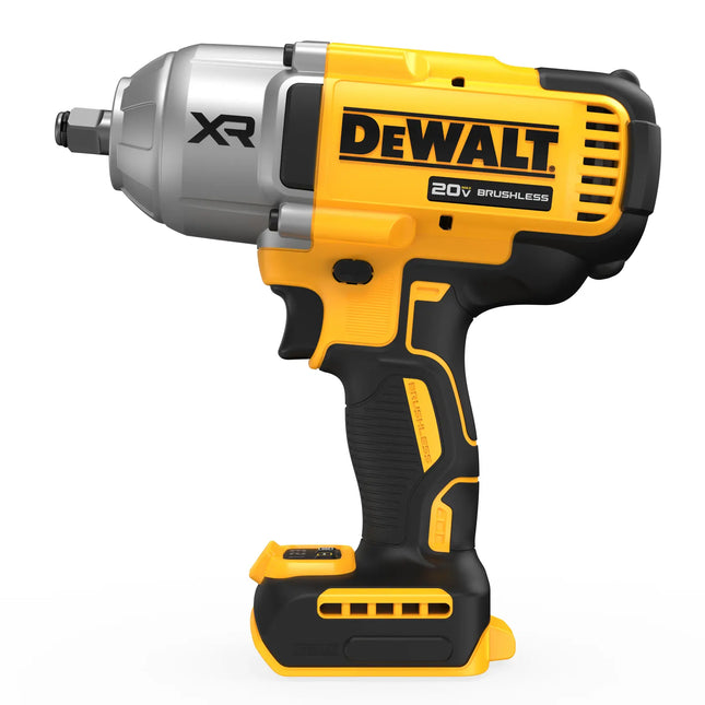DEWALT DCF900B-B3 llave de impacto amarilla y negra vista lateral