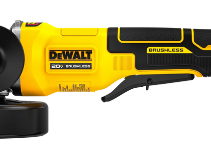 DEWALT DCG408P2-B3 esmeril angular 4-1/2 pulgadas 20V MAX, vista frontal