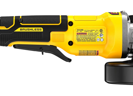 DEWALT DCG408B esmeril angular vista de perfil