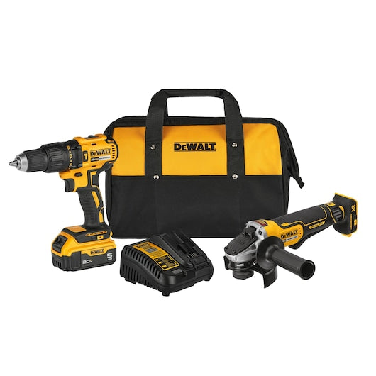 DEWALT combo DCK248P1-B3 vista frontal con maletín