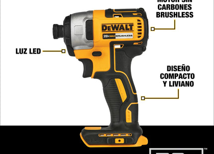 Atornillador de impacto DEWALT DCF7871 20V MAX con luz LED