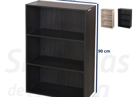Kenneth Cole librero negro 60x30x90 cm MDF KCWF202106-B