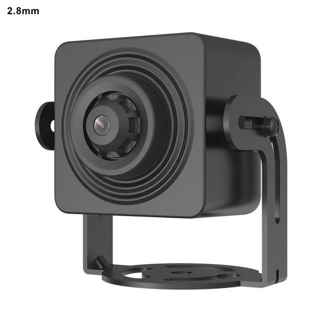 Cámara IP mini oculta Hikvision DS-2CD2D25G1-D/NF vista frontal con lente 2.8mm