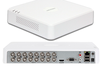 Grabador DVR Hikvision IDS-7116HQHI-M1/S | 16 Canales | 1080P | Mini 1U | H.265 | Acusense | Sonido