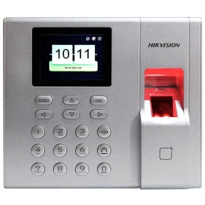 Control de Acceso Hikvision DS-K1T8003EF | Terminal de Acceso por Huella Digital con Pantalla LCD de 2.4 Pulgadas | EM Incorporado