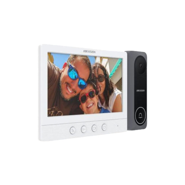 Kit Videoportero Hikvision DS-KIS212(O-STD) | Pantalla 7” | Sistema Análogo