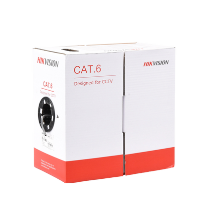Cable UTP Cat 6 Hikvision DS-1LN6-UU | 305 mts | 0.565mm | 23AWG | 100% Cobre