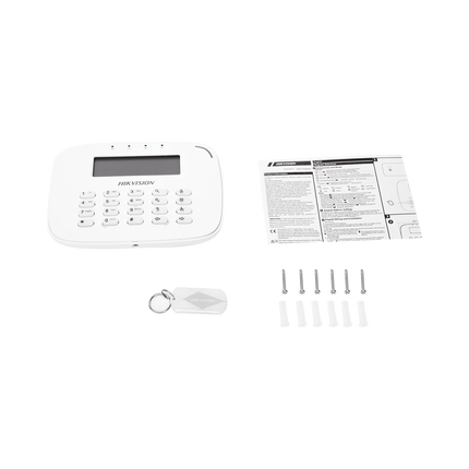 Teclado de Alarma Hikvision DS-PK-LRT | Alámbrico | Pantalla LCD | 433MHz