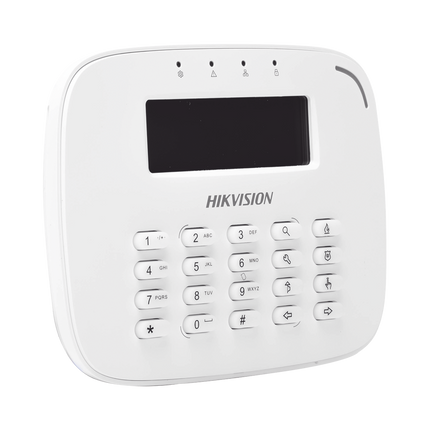 Teclado de Alarma Hikvision DS-PK-LRT | Alámbrico | Pantalla LCD | 433MHz