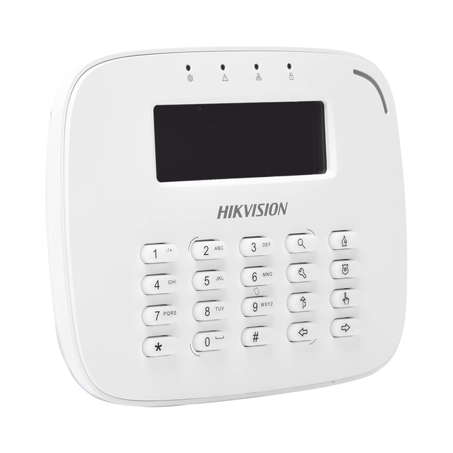 Teclado de Alarma Hikvision DS-PK-LRT | Alámbrico | Pantalla LCD | 433MHz