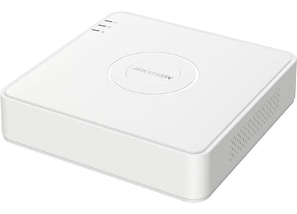 DVR Hikvision iDS-7104HQHI-M1/S grabador 4 canales vista frontal con pantalla y botones
