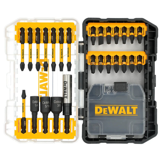 DEWALT DWANGFT26SET Set de Puntas para Atornillar FLEXTORQ® con Estuche TOUGHCASE®+ ELITE SERIES™ 26 Piezas