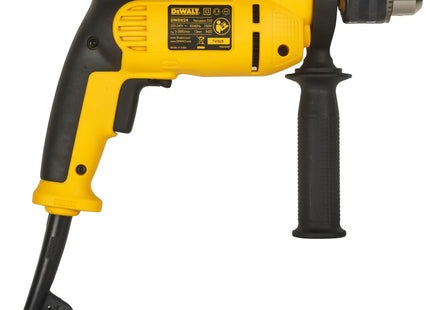 Taladro percutor DEWALT DWD024-B3 vista lateral con mango