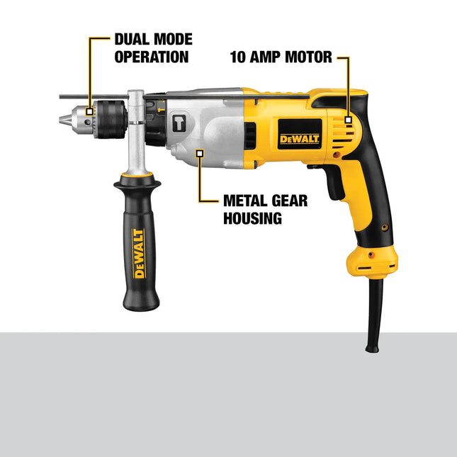DEWALT DWD520K, características: modo dual, motor 10 amperios, carcasa metálica