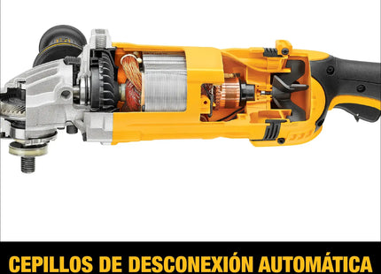 DEWALT esmeriladora DWE4557-B3 escobillas de apagado automático