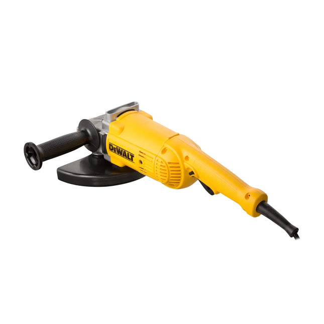 DEWALT DWE490-B3 esmeriladora angular vista lateral con cable de poder