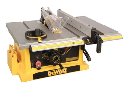 DEWALT DWE7470-B3 sierra de mesa 10 pulgadas con base amarilla y negra