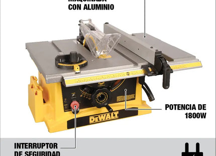 DEWALT DWE7470-B3 mesa de aluminio maquinado con motor de 1800W