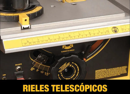 DEWALT DWE7470-B3 rieles telescópicos con capacidad de corte de 16 pulgadas