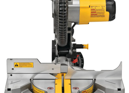 DEWALT DWS713 vista frontal con mango amarillo