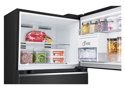 LG VT40APD Refrigeradora Top Freezer 383 L Netos / 423 L Brutos Smart Inverter y ThinQ™ Negro Mate