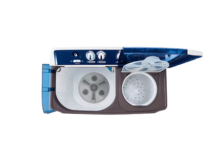 LG WP18WAR Lavadora de Doble Tina de 18 kg/10 kg con Roller Jet y Wind Jet Dry Blanca