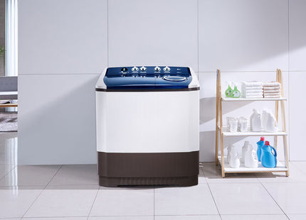 LG WP18WAR Lavadora de Doble Tina de 18 kg/10 kg con Roller Jet y Wind Jet Dry Blanca