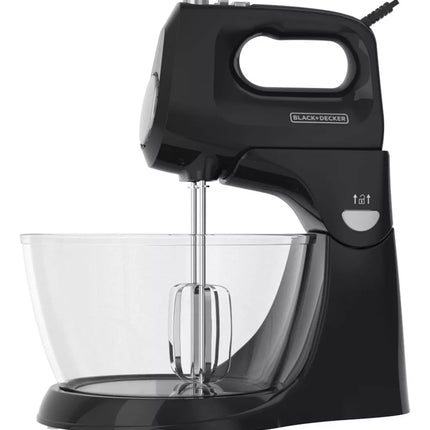 Batidora Black+Decker MX9125-2BDLA | 2 en 1 Vertical y Manual | 250W | 5 Velocidades | Tazón Giratorio | 110V/120V