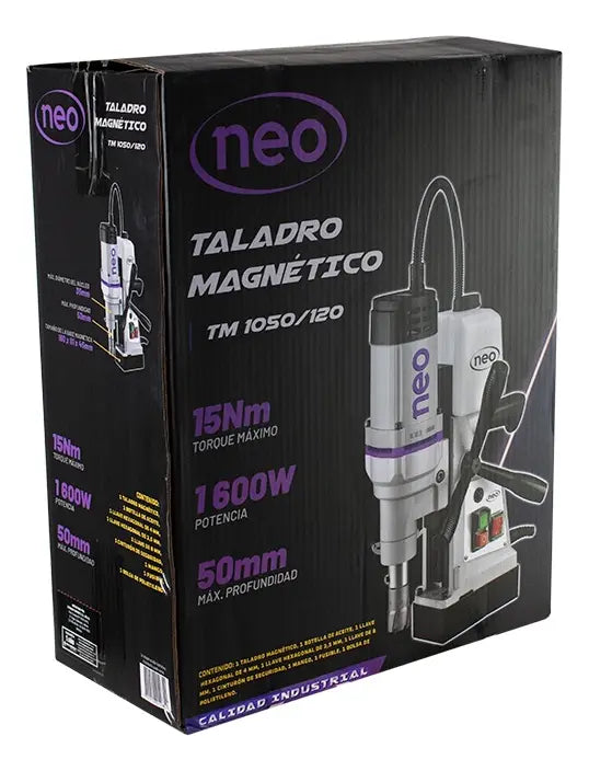 Neo Taladro Base Magnética 50mm 1600W, TM 1050/120